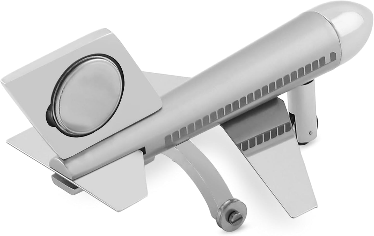 Aeroplane Miniature Table Clock, Stylish Analog Desk Clock & Paper Weight, Manual Adjustment, Easy Battery Replacement, Students, Vintage Decor for Home & Office