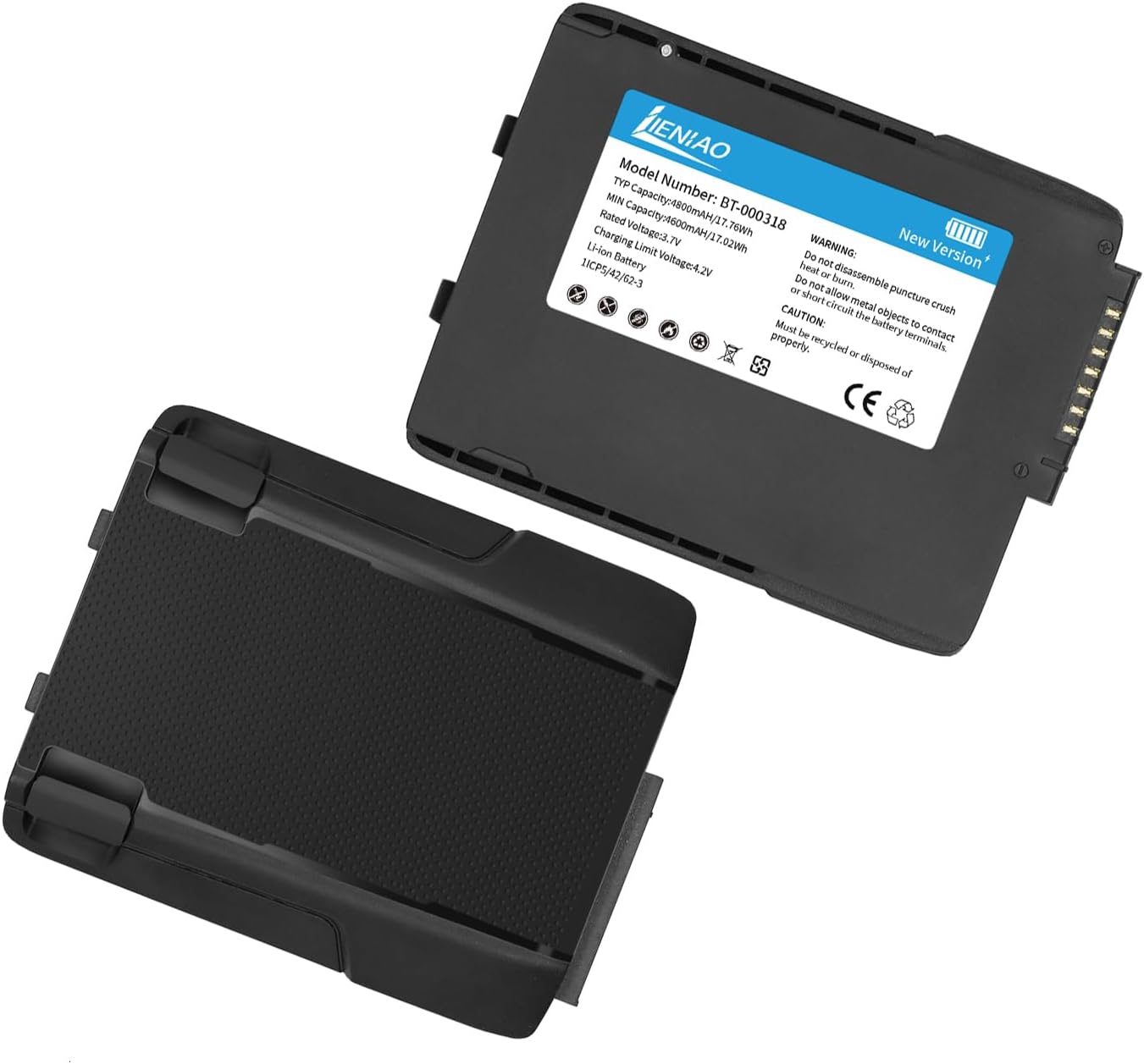 12 Pack for Zebra Scanner Battery TC77 BT-000318 [New Version 4800mAh] for Zebra TC77 Battery TC70 TC70x TC72 TC75 TC75x TC700H TC700K TC77HL TC720L Barcode Scanner BT-000318-01 (12)