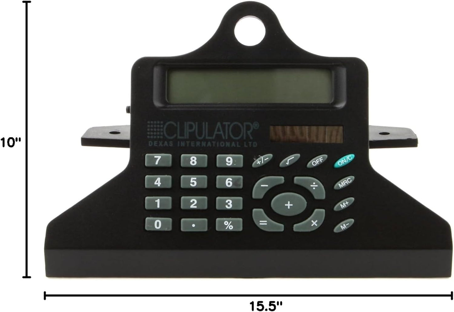 Dexas Clipcase Calculator Storage Clipboard, Black