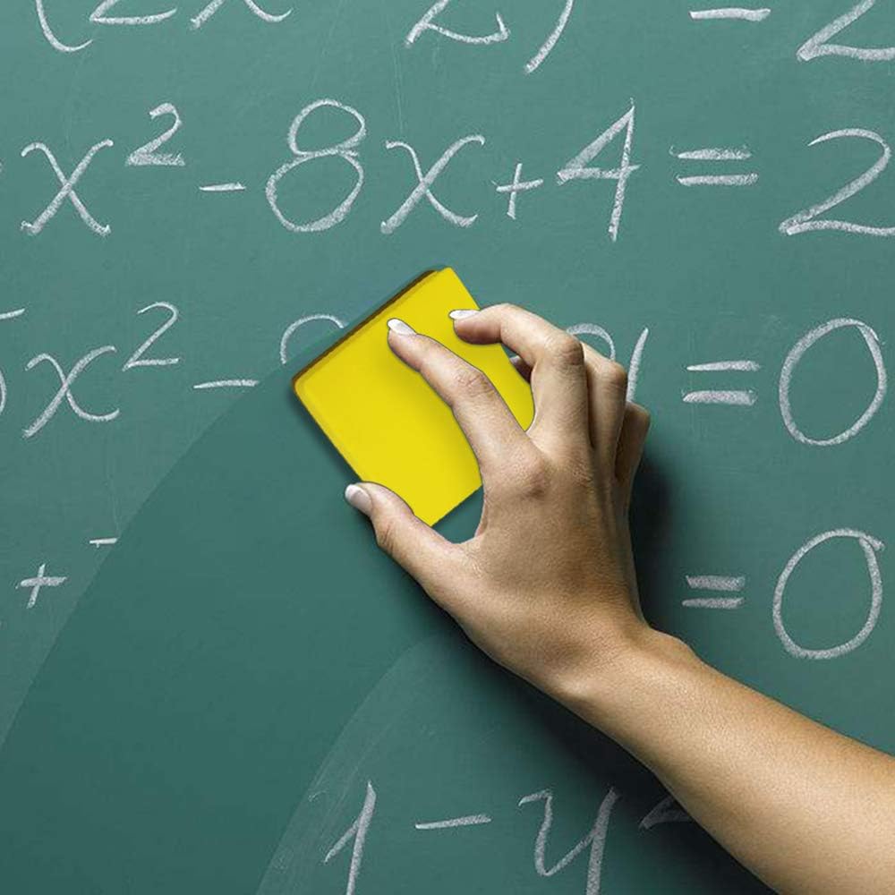 40 Pack Magnetic Whiteboard Dry Eraser Dry Erase Erasers Bulk Chalkboard Eraser Cleaner for Classroom, Office (2 x 2 inch, Yellow)