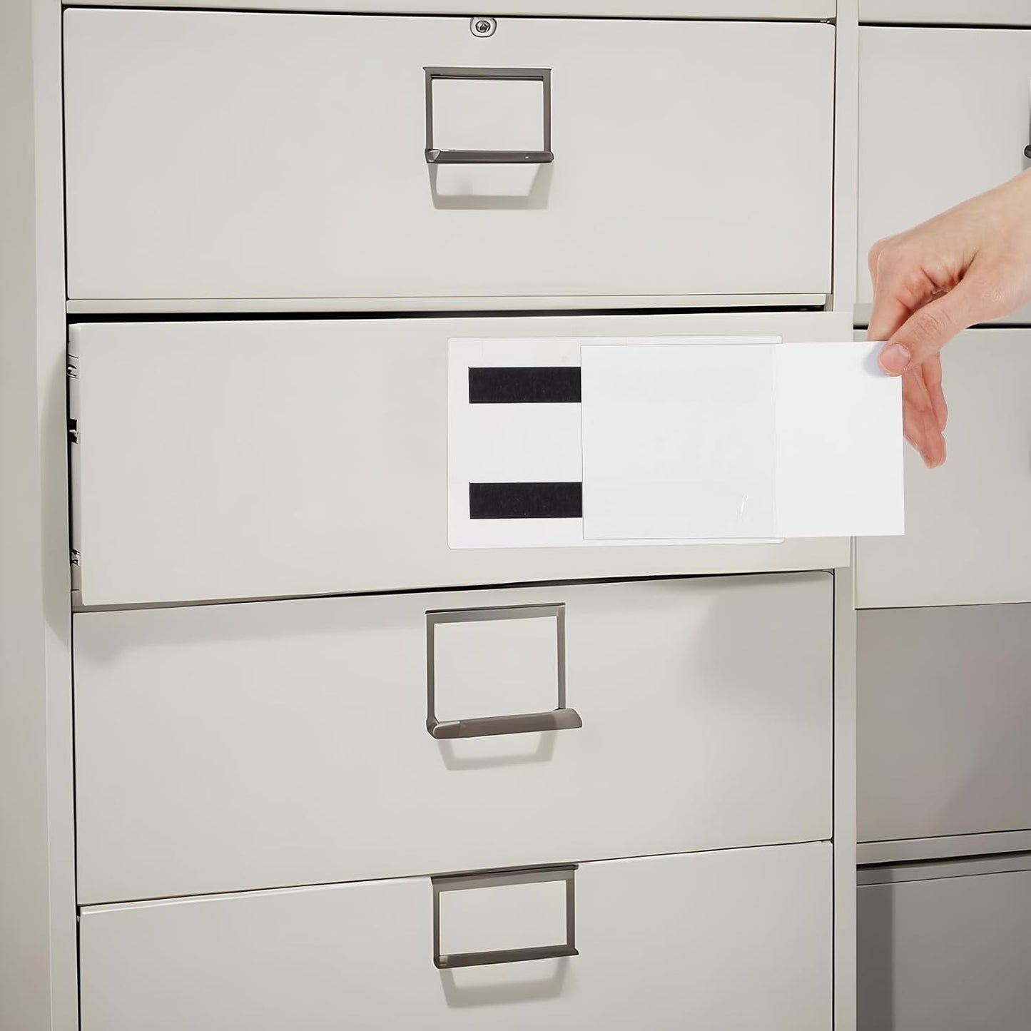 40 Pcs Magnetic Sign Holder, 5.5" x 3.5" Pallet Rack Label Holder with Side Opening, Clear Display Sign Holder, Rack & Shelf Card Holders with Two Magnetic Strips for Home, Office, and Store Displays