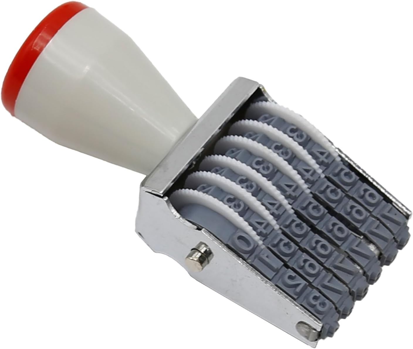 6 Digit Number Roller Stamps: Changeable Digital Stamp & Number Symbol Rolling Wheel Automatic Numbering Stamp in Metal