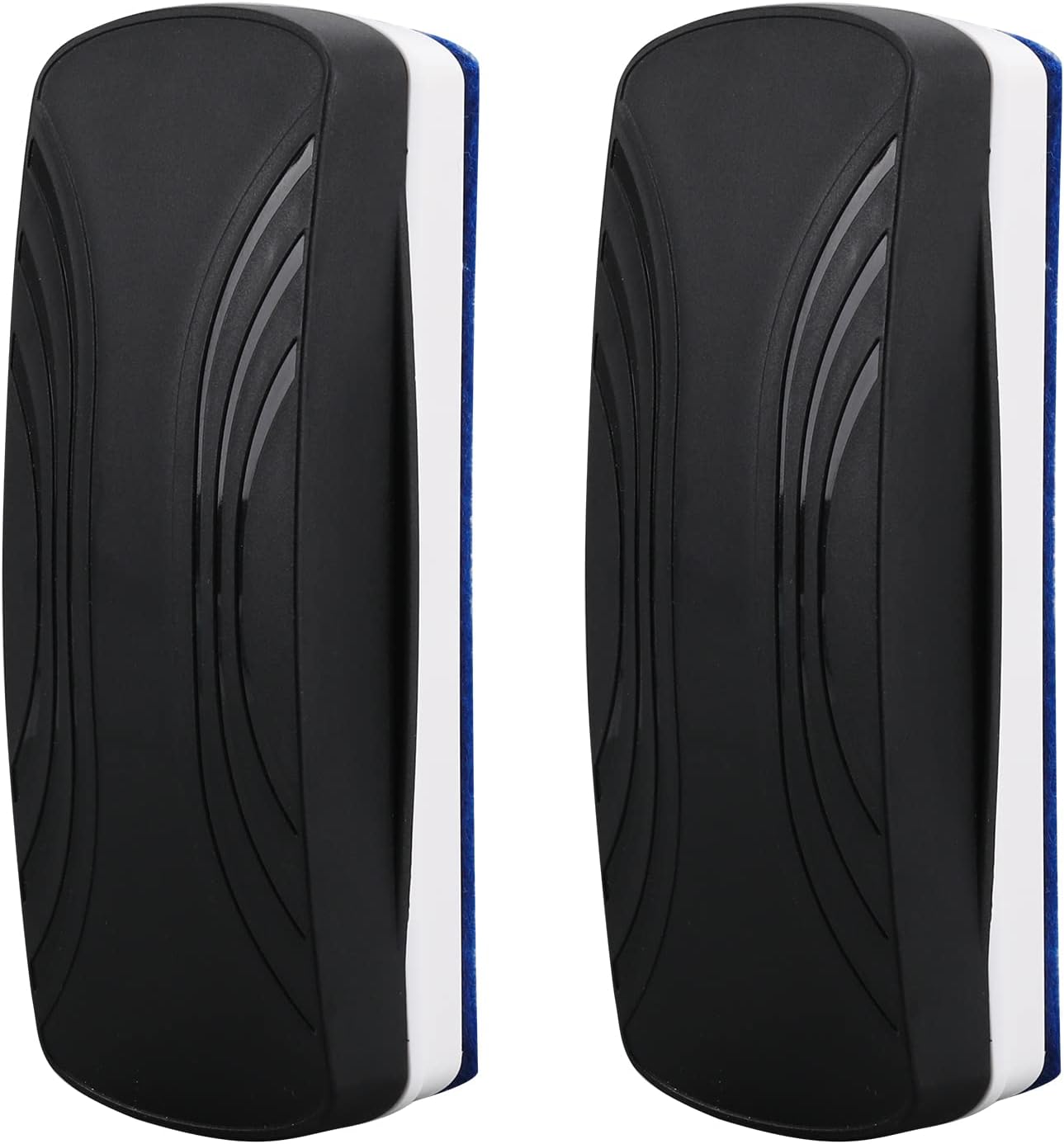 Ddaowanx Whiteboard Eraser, Magnetic Dry Erase Eraser, Glass Board Eraser,School and Office Supplies (4 Pack/Black)