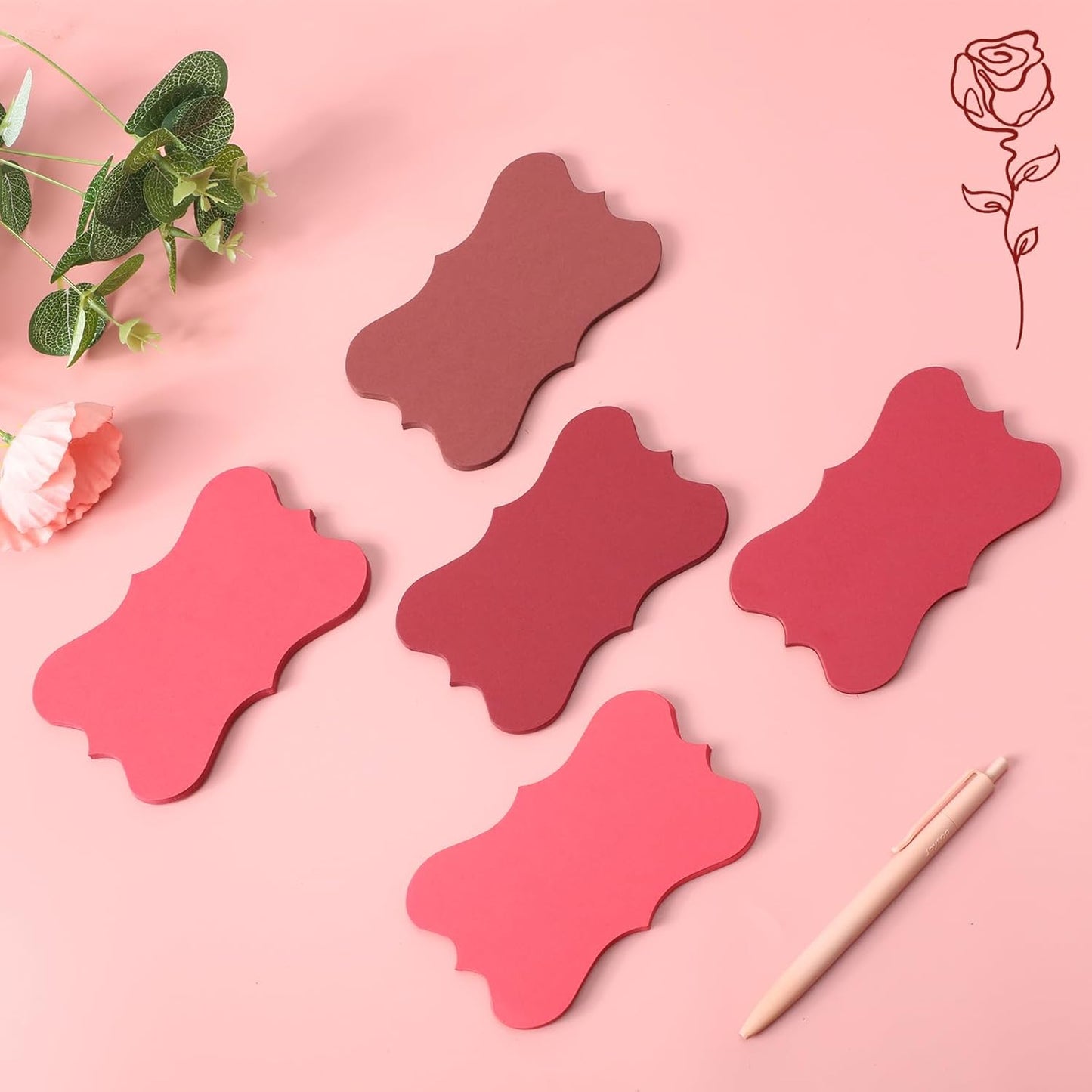 150 Pack Red Blank Index Cards 3x5 Colored Notecards for Office School Learning Game Cards