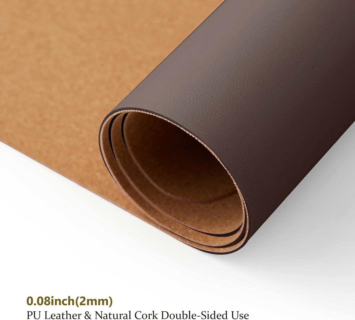 Cork Desk Mat - Dual-Sided Desk Pad for Office and Home - Desk Organization and Accessories - Ideal for Large Mouse Pad and Desk Mats on Top of Desks(Coffee,31.5"x 15.7")