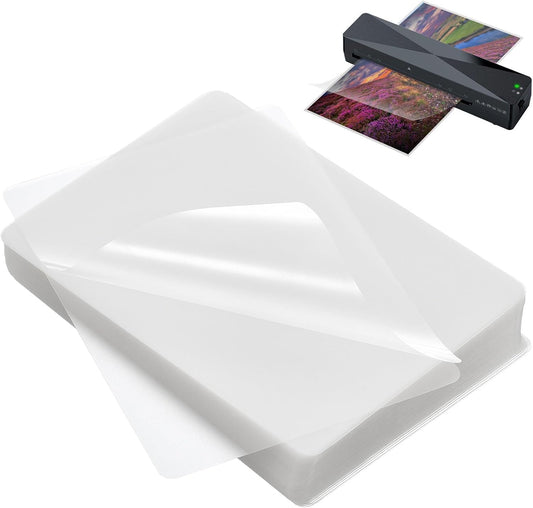 50 PackThermal Laminating Pouches, 9 x 11.5 Inches, 5 Mil Thick Clear Laminating Sheets