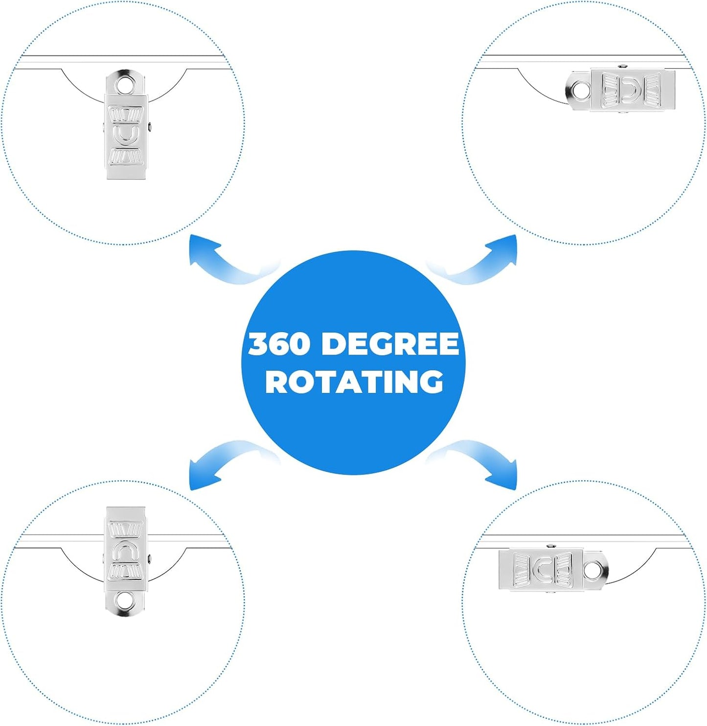 Eaasty Name Tags with Clips and Printable Inserts Clip On Name Badges Customizable Clear ID Badge Holder with Clips 3" x 4" Horizontal PVC for Meeting Seminar Show Event and Conference(100 Pack)