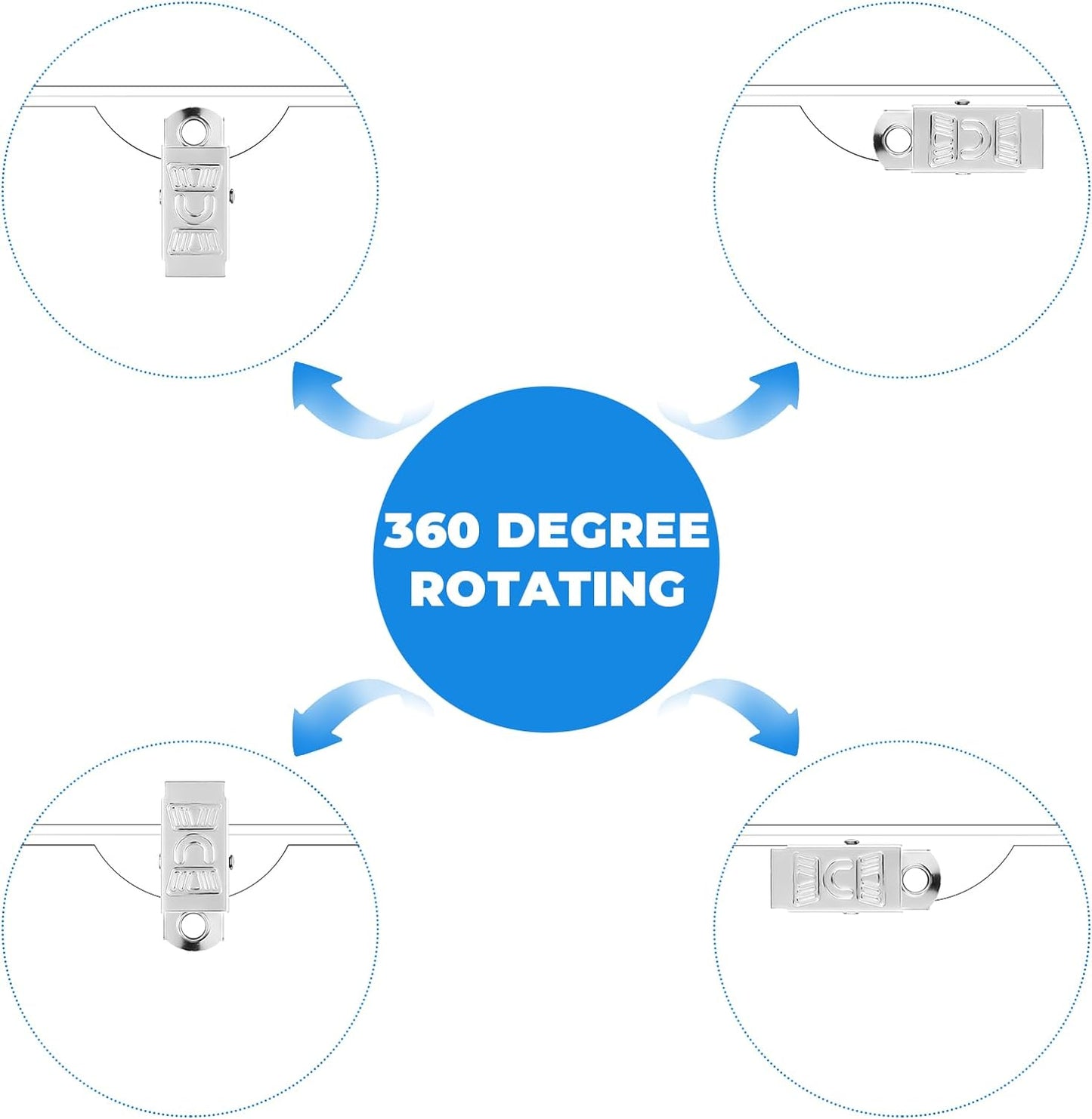 Eaasty Name Tags with Clips and Printable Inserts Clip On Name Badges Customizable Clear ID Badge Holder with Clips 3" x 4" Horizontal PVC for Meeting Seminar Show Event and Conference(50 Pack)