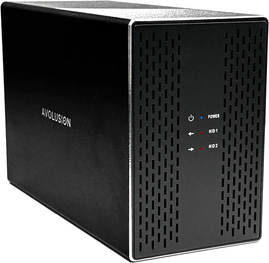 Avolusion PRO-T2 Series 44TB (22TB x2) Dual Bay USB 3.0 External Hard Drive (JBOD, RAID0, RAID1, Big) for Desktop PC / Laptop (Windows OS) (Renewed)