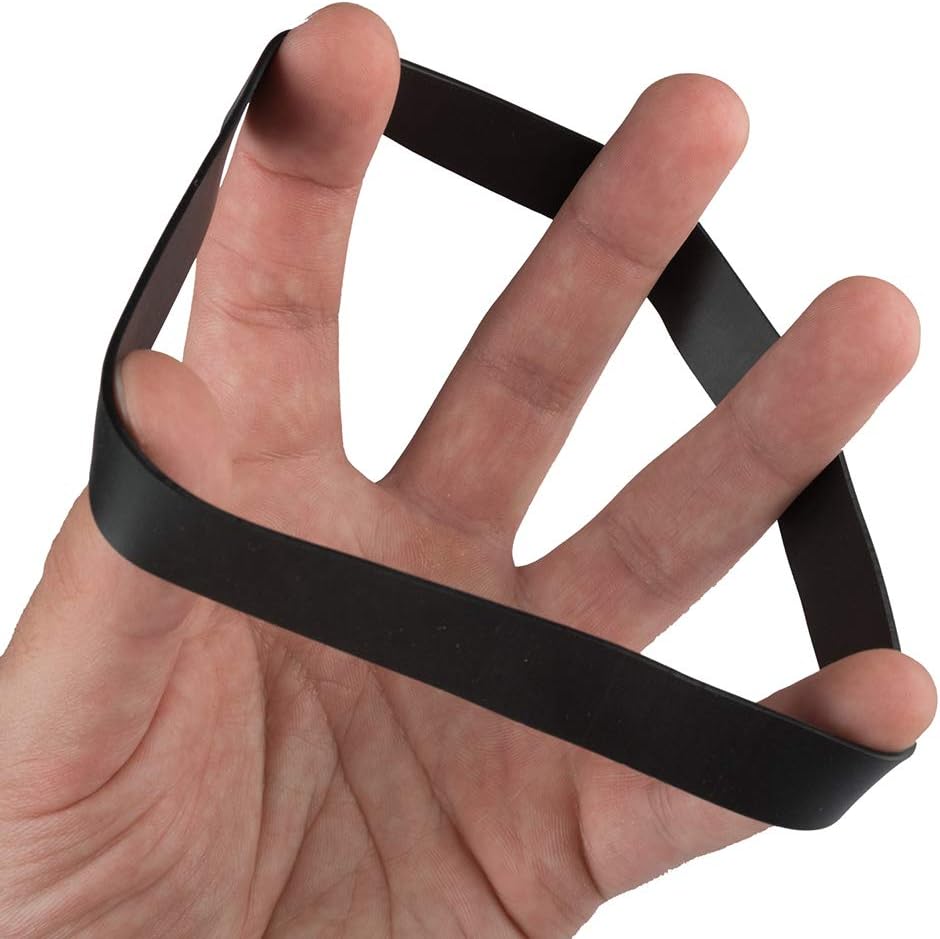 JAM PAPER Durable Rubber Bands - Size 107 - Black Multi-Purpose Rubberbands - 50/Pack