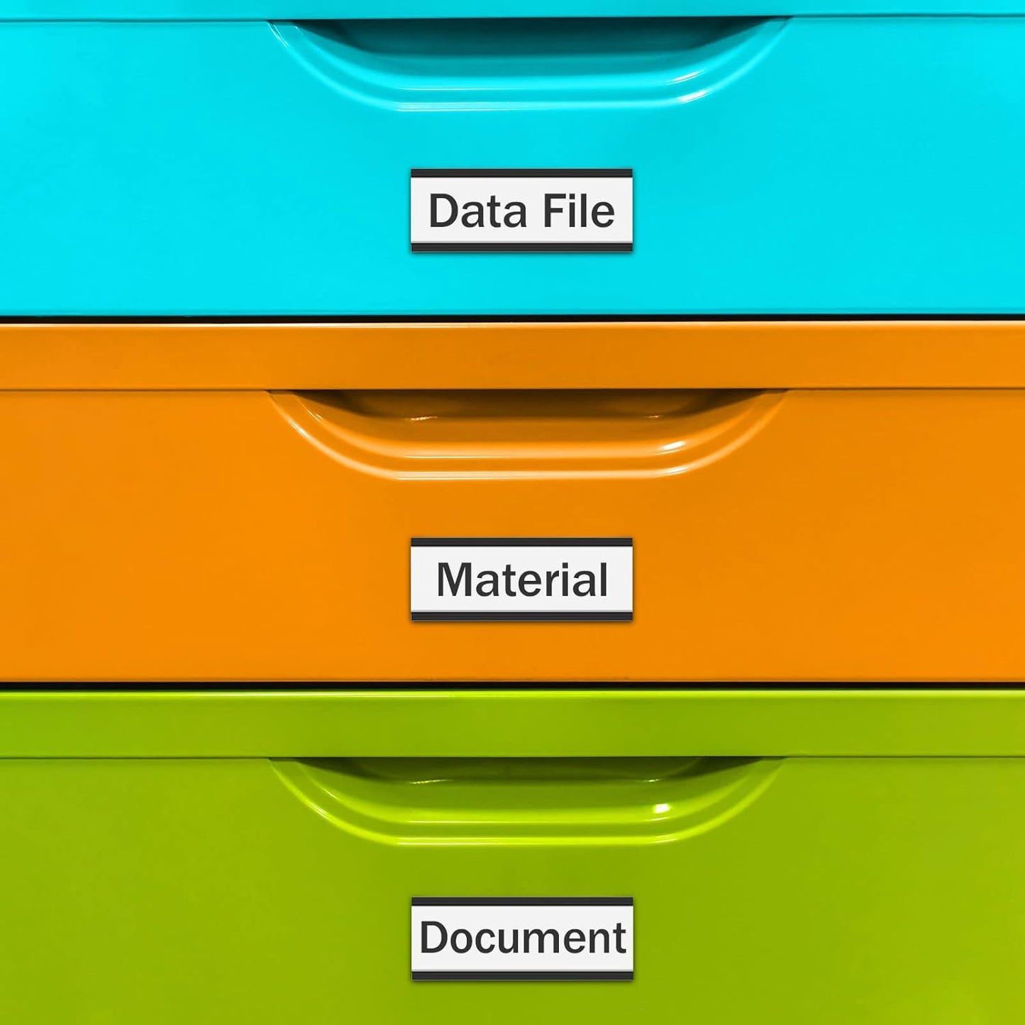 300 Pieces Magnetic Label Holders Channel Labels Racks Magnetic Card Holders with Protective Films and Replacement Strips for Metal Shelf, Filing Cabinet, Mailbox, Whiteboard (1 x 2 Inch)