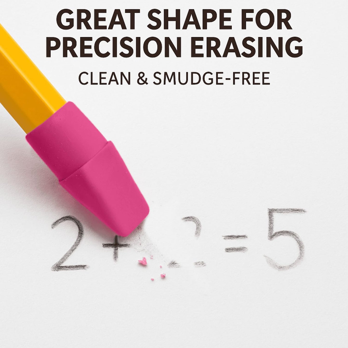 Cap Erasers for Pencils Pulk - Pencil Top Erasers Cap Erasers Toppers for Latex Free Assorted Colors School Supplies for Teachers Sudents Classroom Home and Office (60)