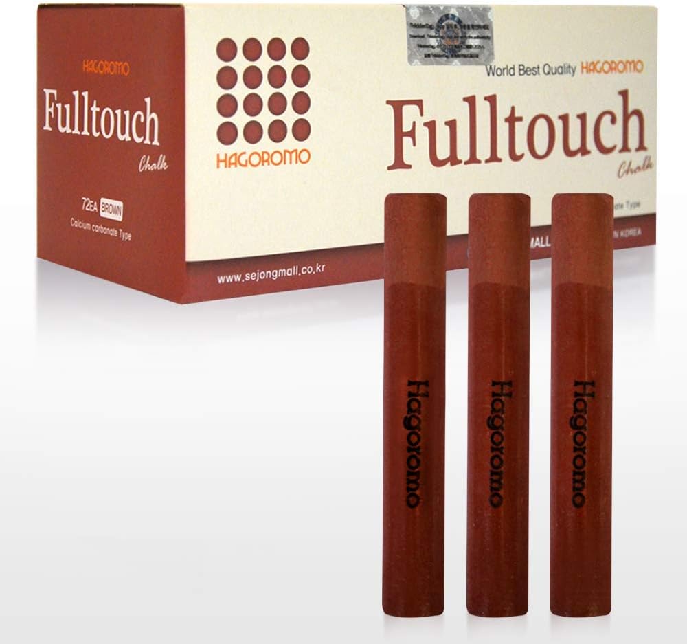 Hagoromo Fulltouch Color Chalk 1 Box [72 Pcs/Brown]