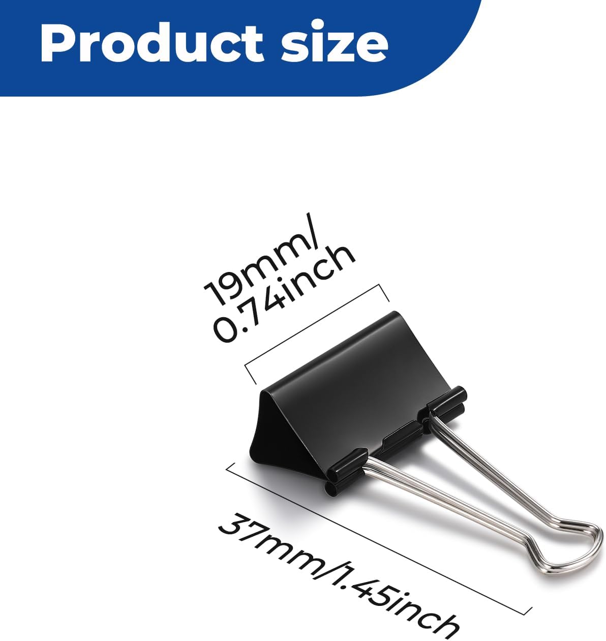 Eclirgan 144-Pack Small Binder Clips in 12 Boxes,Thick Metal Paper Clamp Set with Folding/Reusable/Rust-Resistant,0.7-Inch Mini Paper Binder Clip for Teachers/Students/Business