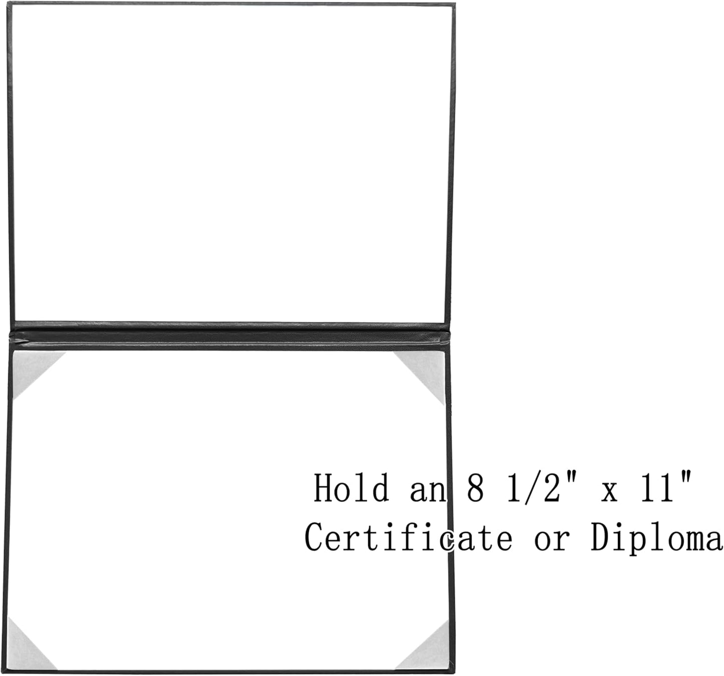 20 PCS Smooth Diploma Certificate Cover 8 1/2" x 11" Black