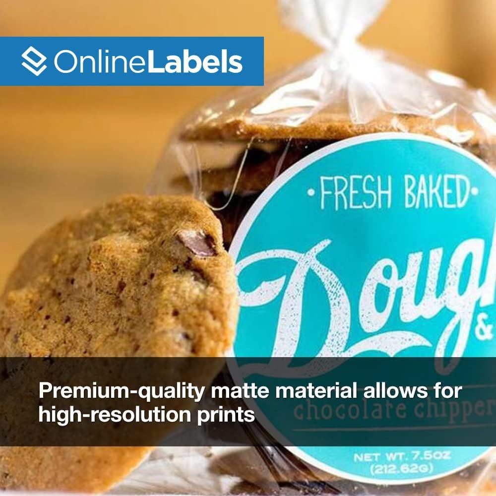 2.5 Inch Round Labels - Pack of 120 Circle Stickers, 10 Sheets - Inkjet/Laser Printer - Online Labels