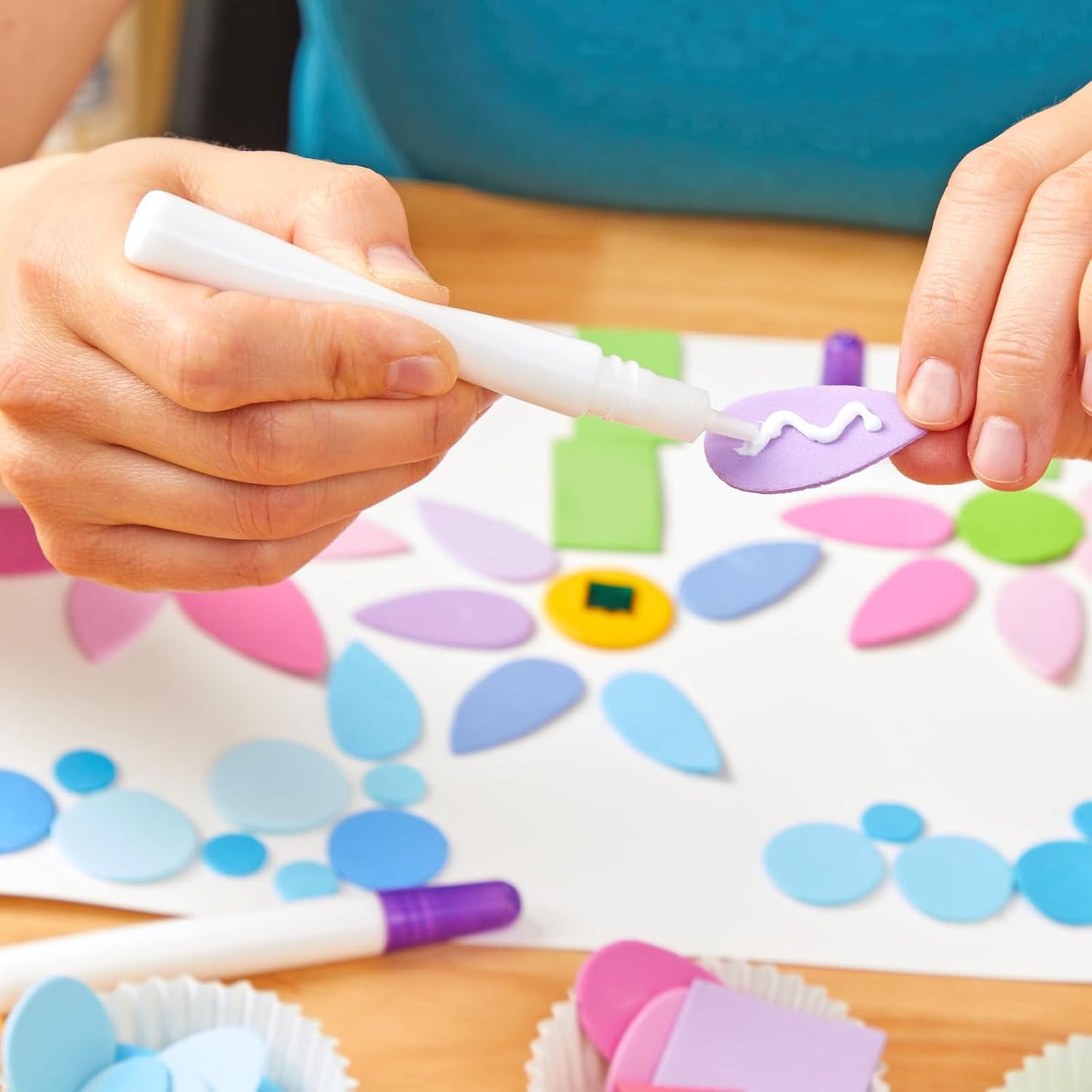 Colorations Tacky Glue Pens Classroom Supplies for Arts and Crafts Projects (Pack of 24), Quick Dry, Bulk Classroom Glue