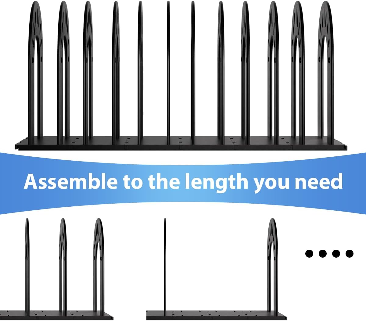 File Organizer,Desk Organizer,Binder Organizer for Desk, Mail Organizer,Adjustable Vertical Magazine File Holder for Office School & Classroom (black)