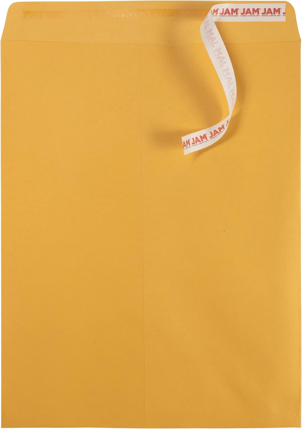 JAM PAPER 12 x 15 1/2 Open End Catalog Recycled Envelopes with Peel and Seal Closure - Brown Kraft - 100/Pack