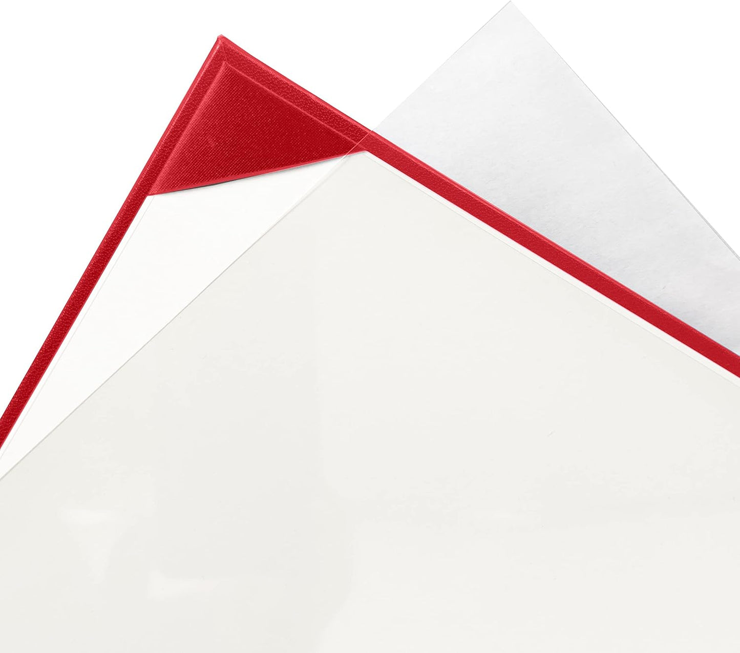 12 PCS Smooth Diploma Certificate Cover 8 1/2" x 11" Red