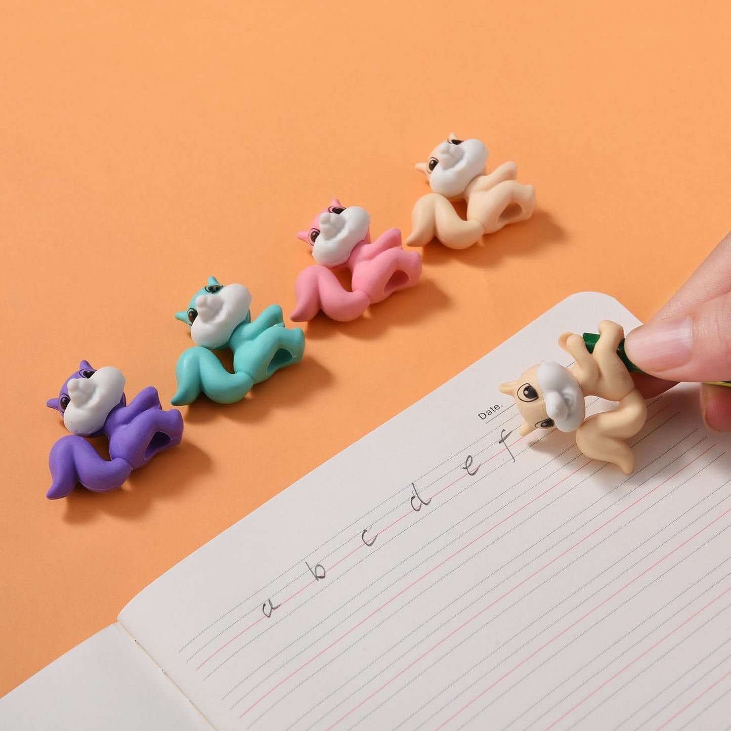20 Pack Squirrel Pencil Top Erasers for Kids, 3D Animal Erasers for Boys and Girls, Fun Take Apart Erasers for School Supplies Prize Gifts Party Favors