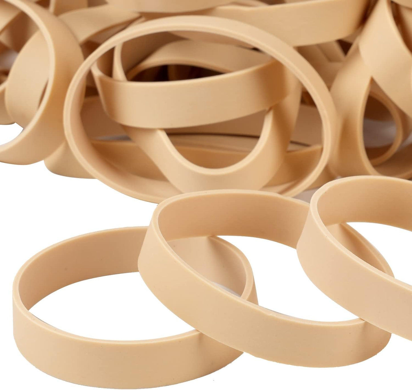 AMUU Rubber Bands Size #84 Tactical Elastics Bands 50 Pack Wide Thick Rubber Bands for Office Supplies File Small (3-1/2" x 1/2'')