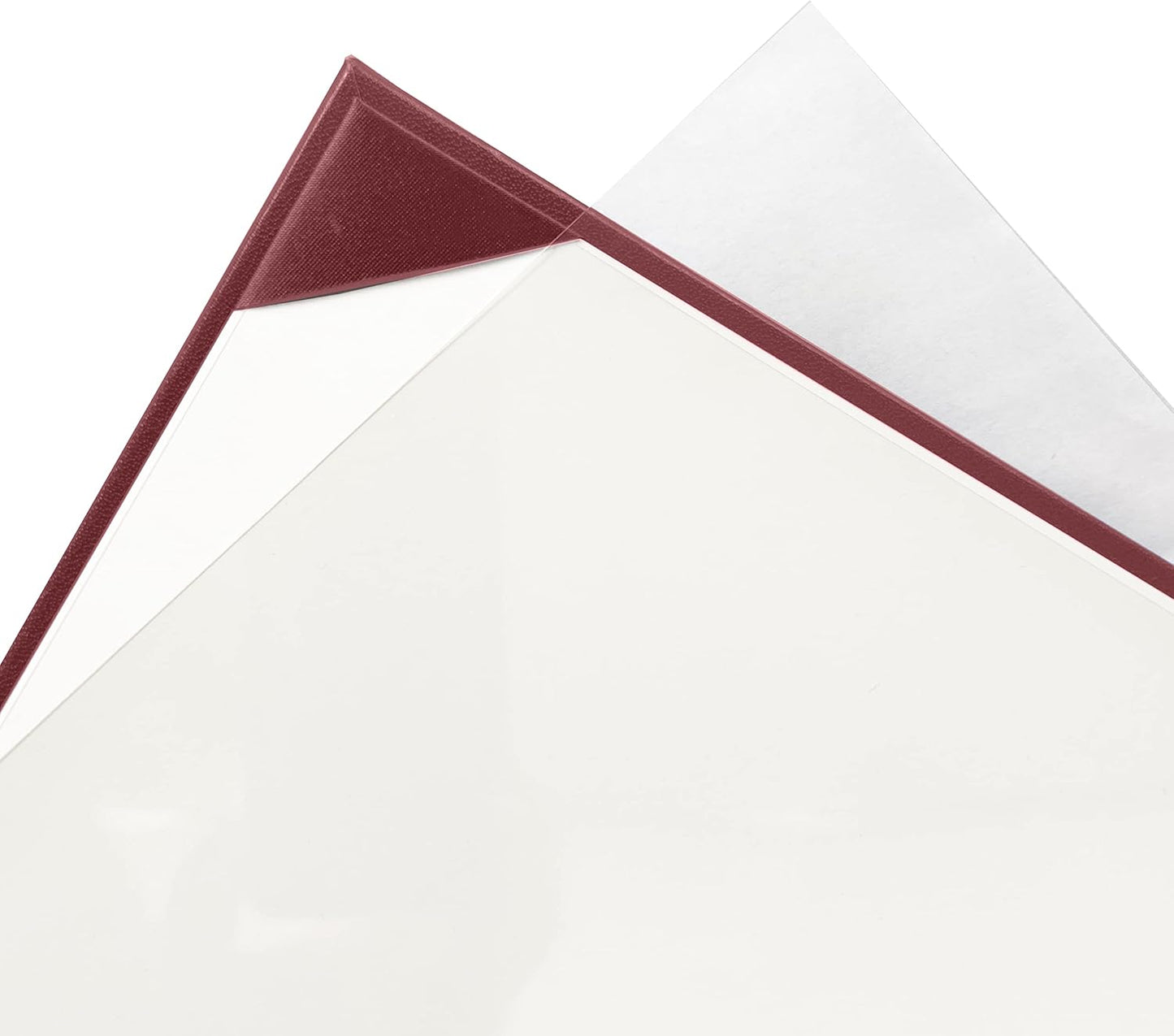 20 PCS Smooth Diploma Certificate Cover 8 1/2" x 11" Maroon