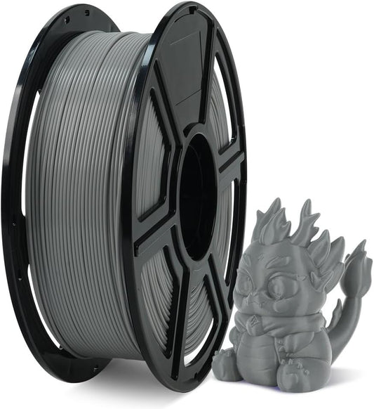 FLASHFORGE Rapid PLA Filament 1.75mm, High Flow Speedy 3D Printer Filament, Experience Exceptional Performance with 500mm/s High-Speed Printing, Neatly Wound & Top-Notch Filament (Light Grey)