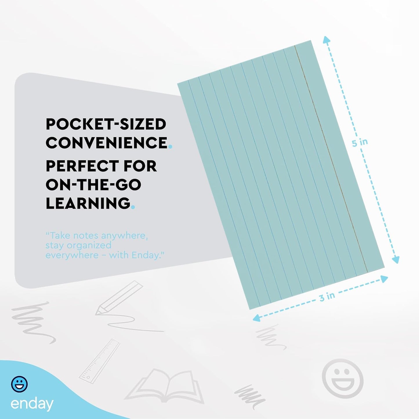 Index Cards 3x5 Bulk, (2400 Cards Pastel Colors) Flashcards, Notecards 3x5 lined, Blank on Back, Assorted Pastel Colors Flashcards for School Home and Office, Ruled Index Cards