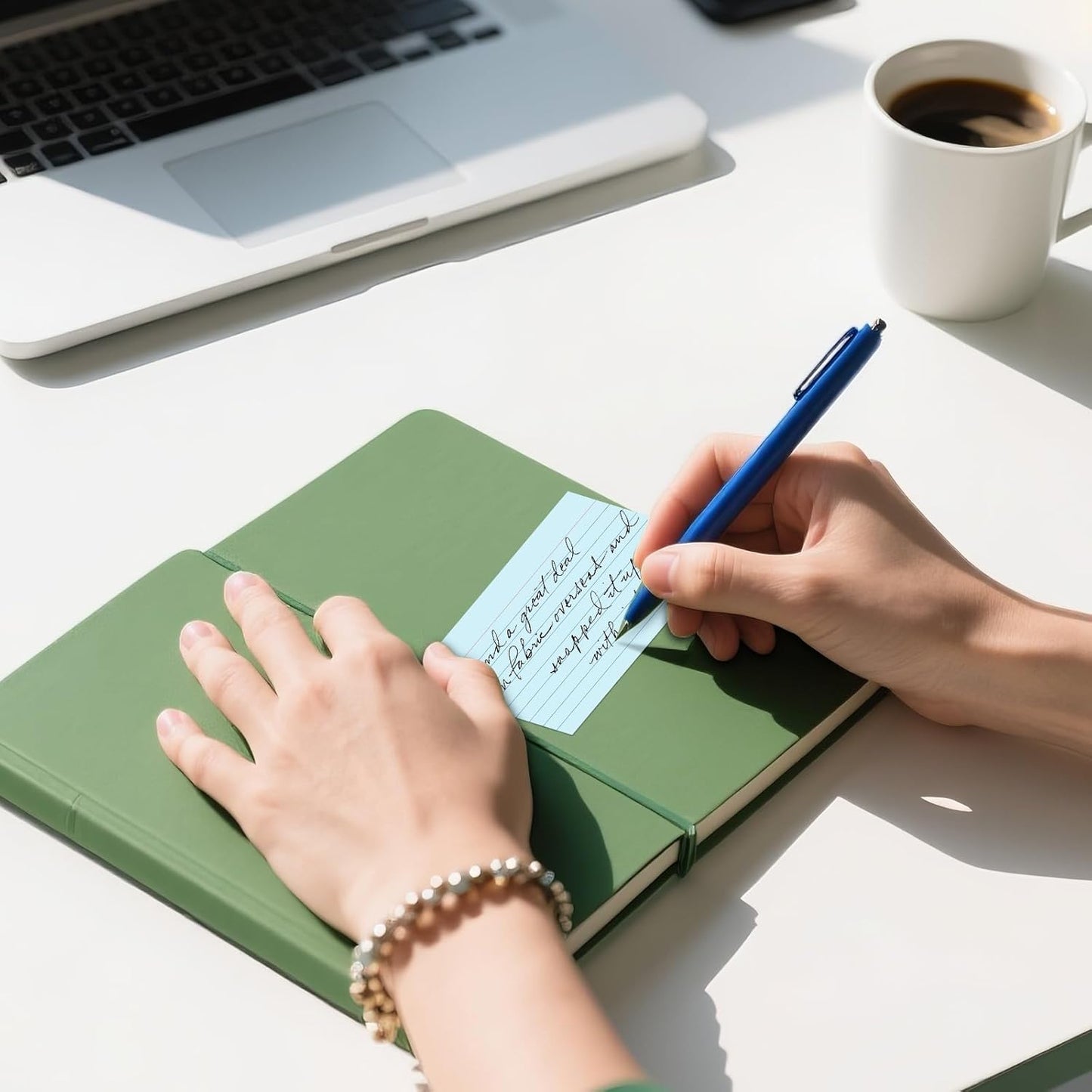 250 Count Index Cards 3x5 Inch 180gsm Heavy Weight Colored Flash Card (50 Sheets Each), Note Taking for Students, Teachers, Professionals, Study Note Cards for Office Home School