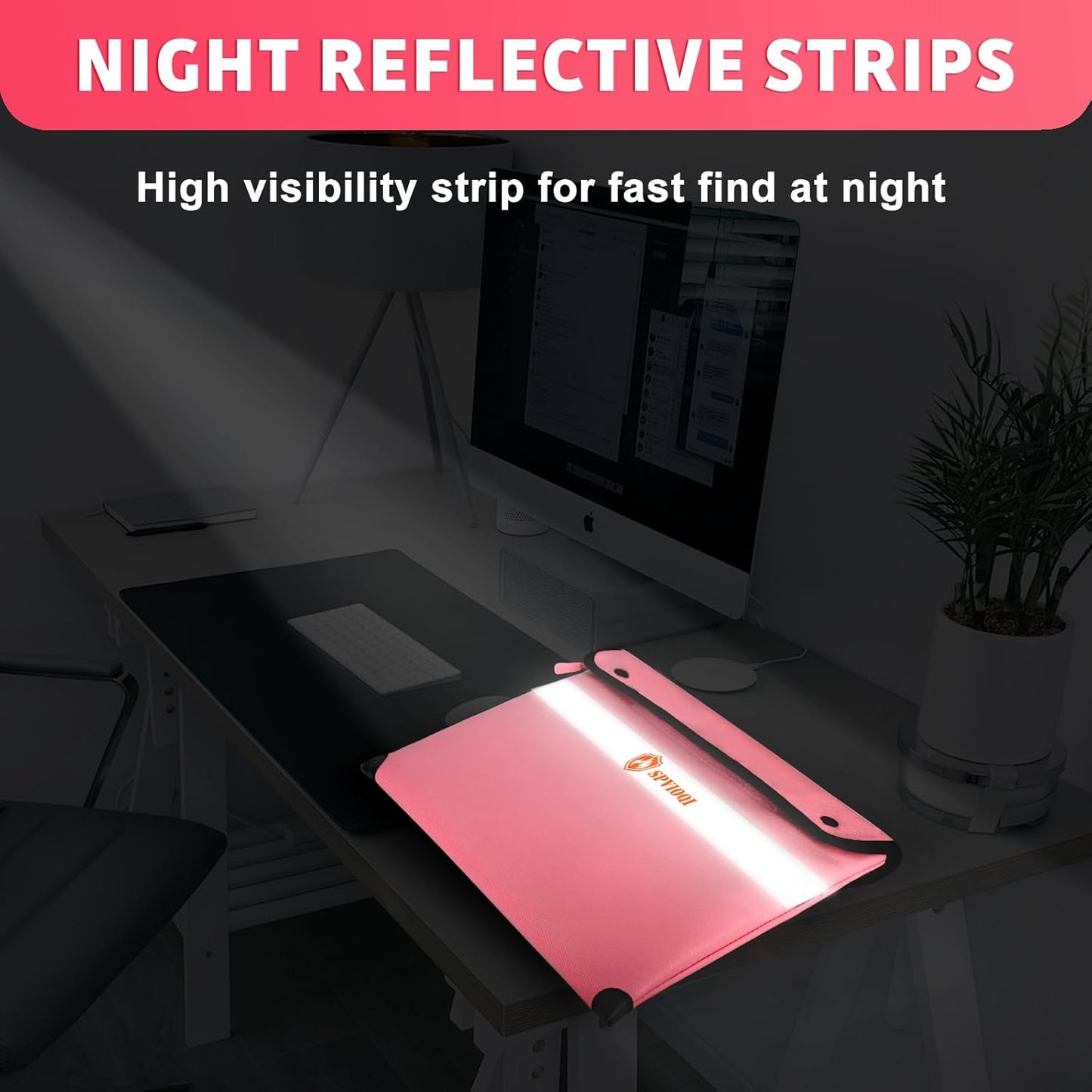 5200°F Fireproof Document Bag -Heat Insulated, Upgraded Water Fire Proof Pouch with Zipper, 9 Layers of Functional Materials, 14.2 X 11” Fire Proof Money Bag for Cash, Important Document and Valuables