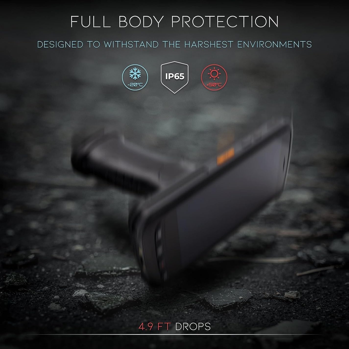 Chainway C72 Ultra Rugged Android Barcode Scanner, Pistol Grip, Android 11, Google Play, Zebra 2D/1D/QR Barcode Reader, 5.2” Vivid Screen, WiFi, GPS, 8000mAh All Day Battery (Build Your Own)