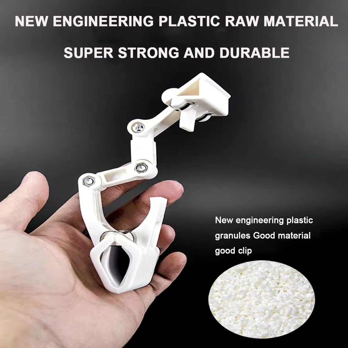 3pcs Sign Clips Clip Holder Sign Holder Clip Paper Holder for Table Top Clip On Sign for Paper Holder Computer Monitor Handy Artist Supplies Holder(White)