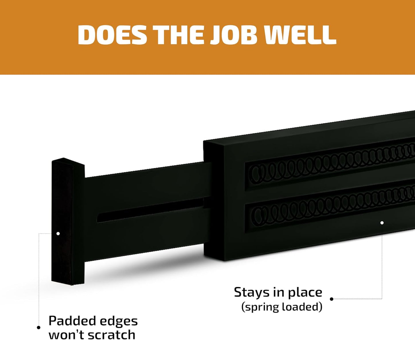 4 Pack Drawer Dividers Bamboo 2.6" High, 16-22" Adjustable Drawer Organizers for Clothes, Expandable Dresser Separators in Bedroom/Bathroom/Kitchen/Office Organization and Storage (Black)