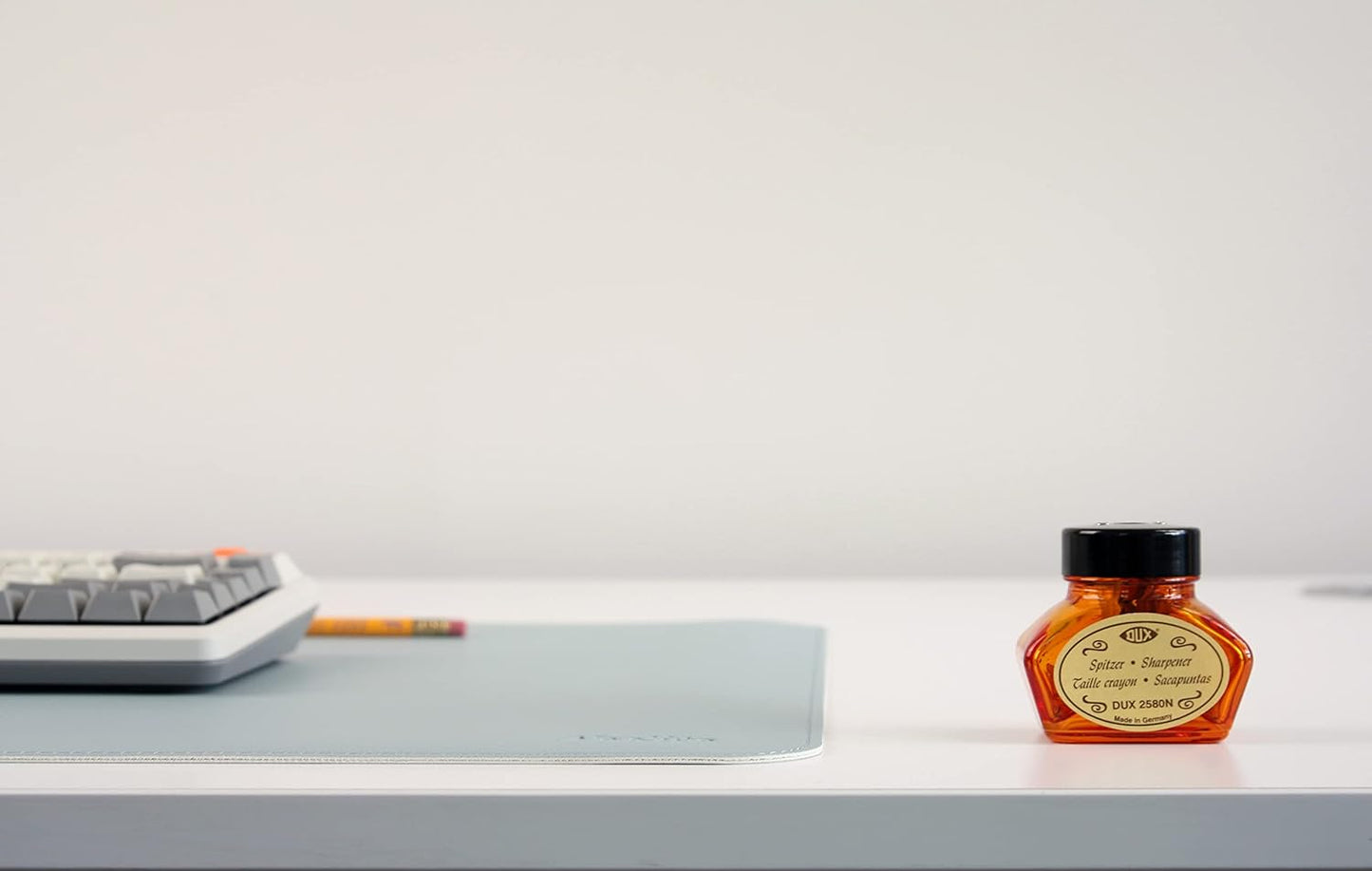 Dual-Sided Leather Desk Pad,Blotter for Laptop Computer,Mouse Pad,Writing,Drawing,Arts and Craft Mat (17"x24", Blue/Silver)