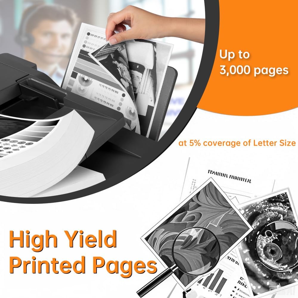 B341H00 High Yield Black Toner Cartridge with Chip (1-Pack) - Compatible with Lexmark B3340dw/B3442dw/MB3442 Series Printers