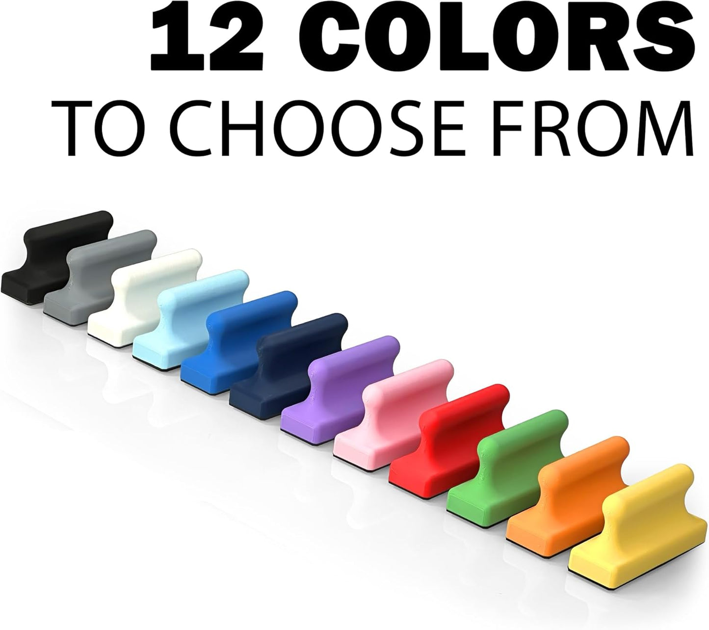 Glassboard Studio Mega Magnets - Neodymium - Heavy Duty, Colorful, Ergonomic, Ideal for Crafting, Quilting, and as Magnetic Knife Holders (12, Sunshine Yellow Pawn)