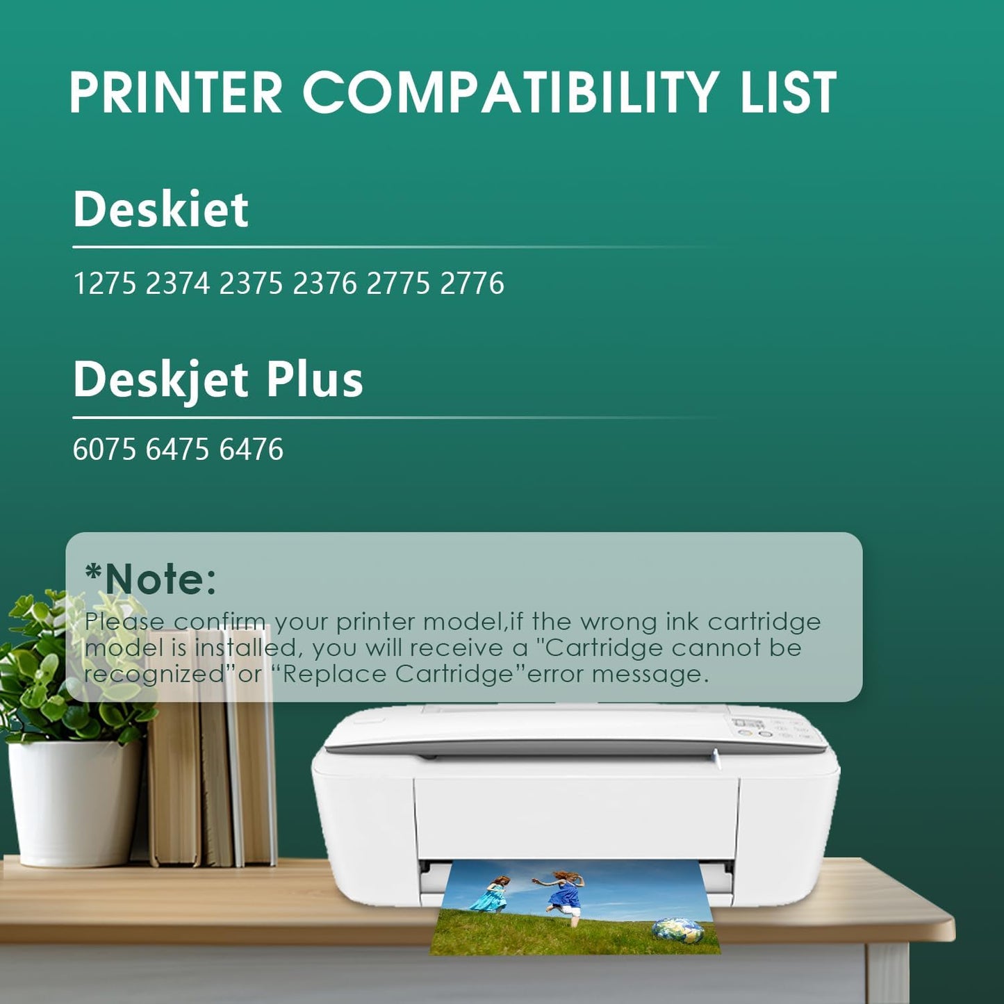 667XL 667 XL 667 Ink Cartridges Replacement for hp 667 Ink cartridges Black and Color Work for Deskjet Ink Advantage 1275 2375 2775, Deskjet Ink Advantage Plus 6075 6475 6476 (2 Black)