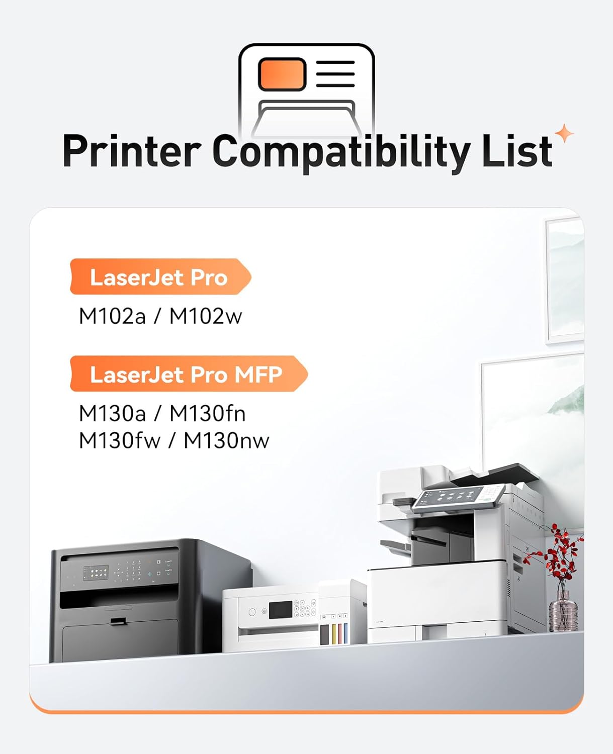 17A Black Toner Cartridge 2-Pack High Yield with Chip Replacement for HP 17A CF217A Toner Cartridges Compatible with HP LaserJet Pro MFP M130fn M130fw M130nw M130a M102w M102a M130 M102 Series Printer