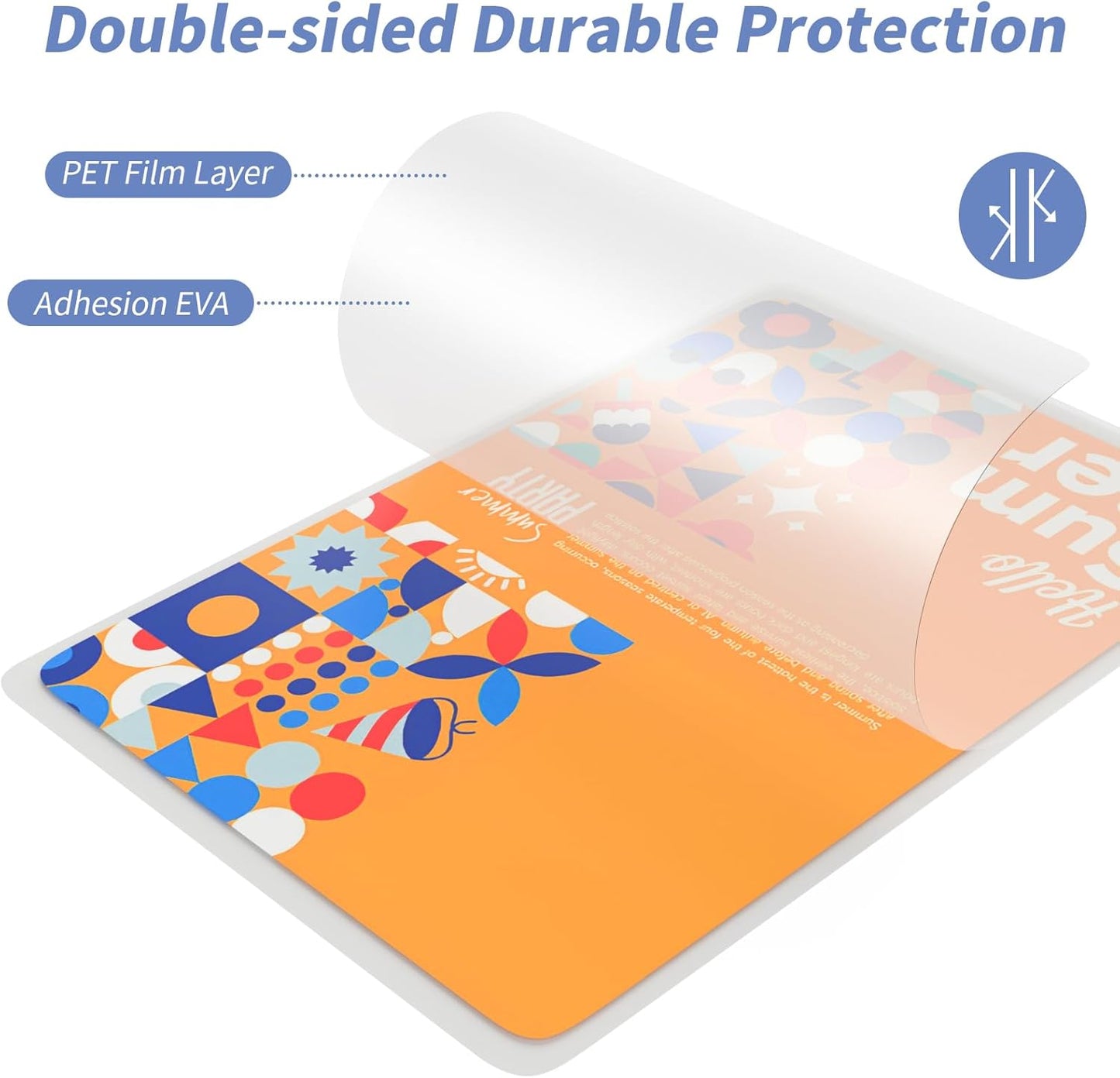 3 mil Thermal Laminating Sheets 100 Packs, 9” x 11.5” Clear Laminating Pouches Holds 8.5 x 11 Inch Sheet, Letter Size Lamination Paper for Laminator - Rounded Corner