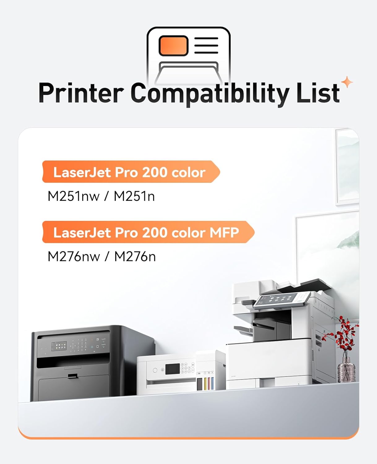 131A Toner Cartridge set 4-Pack Replacement for HP 131A 131X CF210A CF211A CF212A CF213A CF210X Compatible HP LaserJet Pro 200 color MFP M276nw M251nw M251n M276n Printer Ink Black Cyan Magenta Yellow