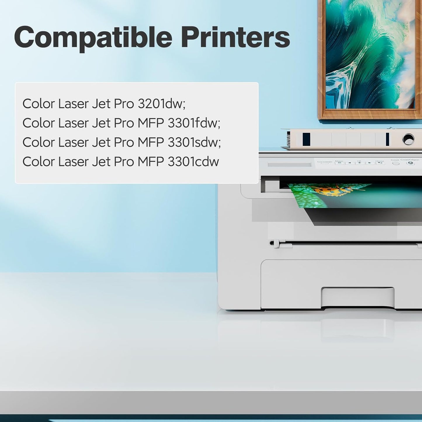 218A Toner Cartridges 3301sdw 3301fdw 3201dw for HP 218A 218X toner Cartridge 4 pack, 3301fdw 3201dw Toner Cartridge, W2180A HP218A 218 Toner for Color Laser Jet Pro MFP 3301fdw 3201dw 3301sdw 3301cdw