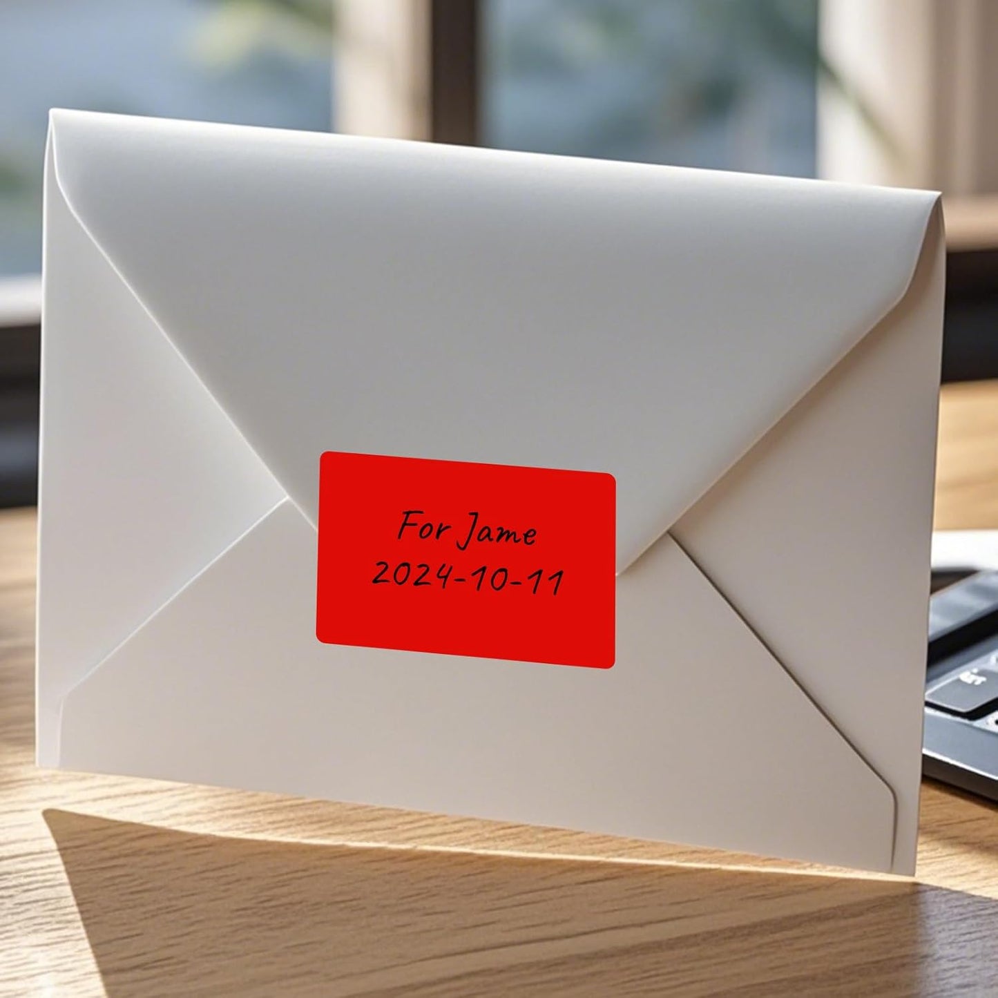 Colored Stickers 3×2 Inch Vinyl File Folder Sticker Red Rectangle Removable Waterproof Color Coding Moving Label for Boxes Office Inventory Labeling 40 PCS