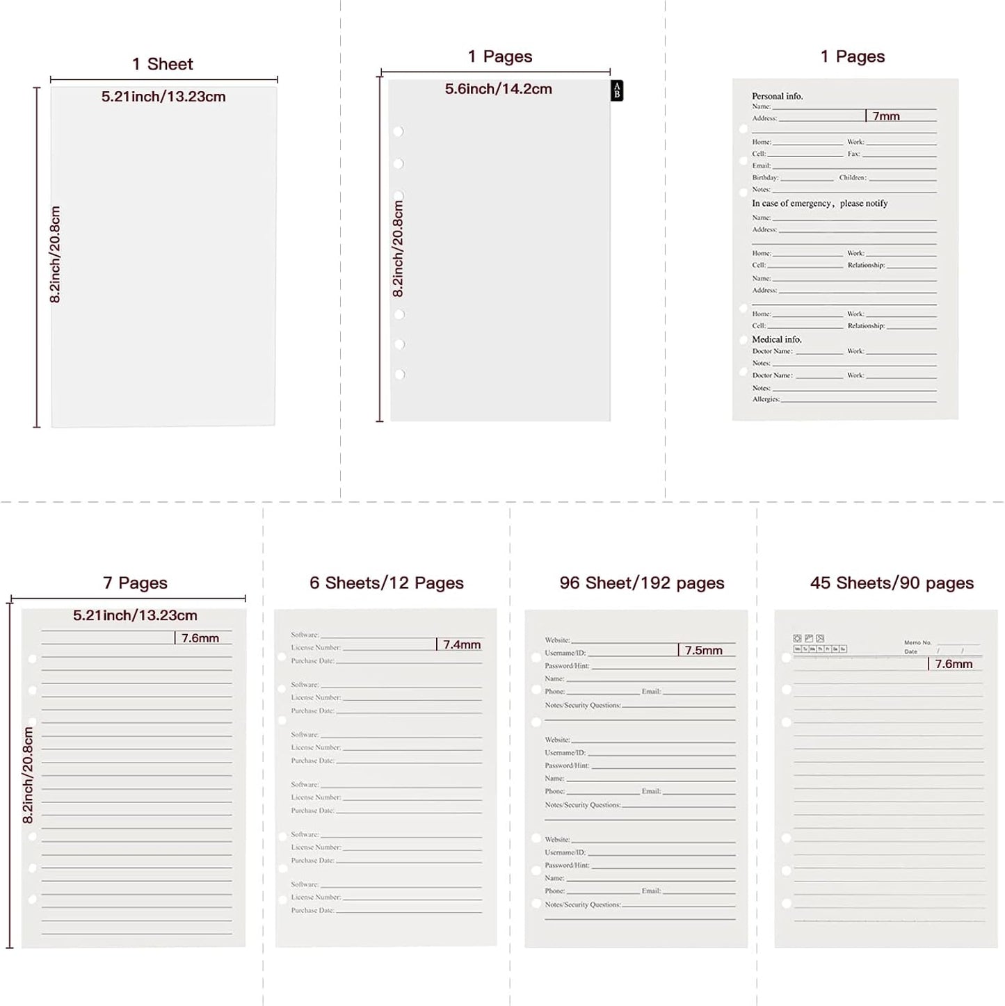 A5 Password Book with Combination Lock & Alphabetical Tabs, 302 Pages Leatherette Hardcover Internet Address & Password Organizer Logbook, Large Print, Refillable, 576 Entries, for Seniors