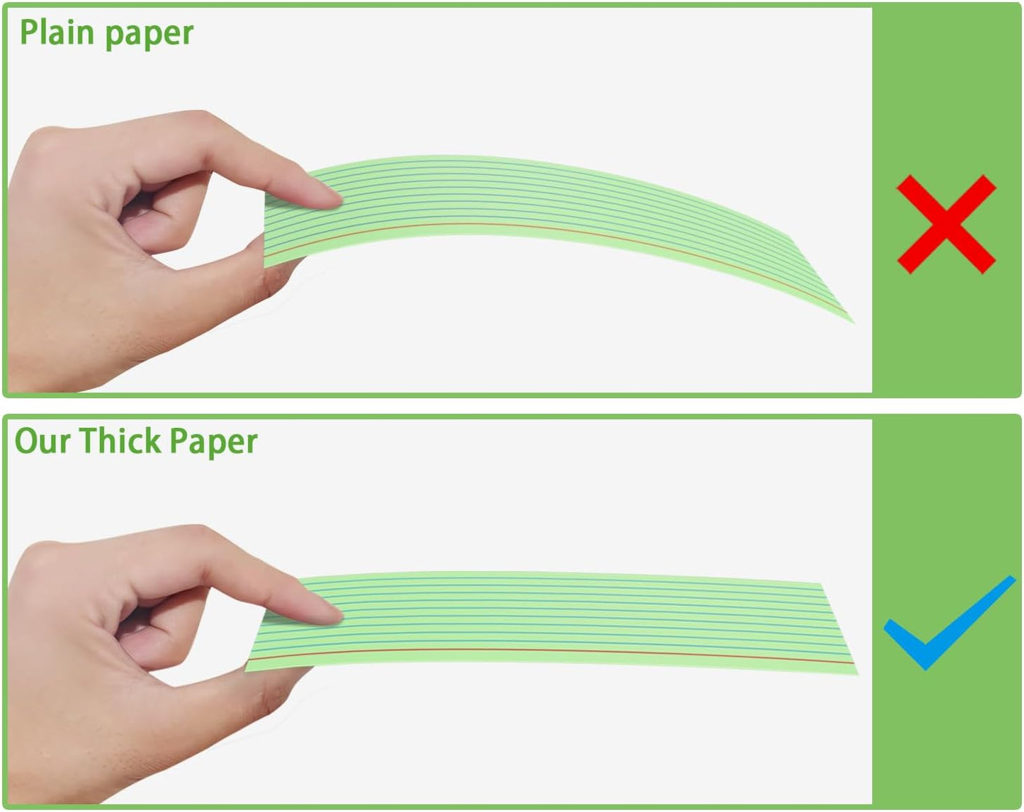 200 PCS Colored Index Cards 3x5, Ruled Index Cards, Flash Cards for Studying, Heavy Note Cards for Office, Home and School，Light Red/Green/Yellow/Beige 4 Colors, 50 PCS of Each Color