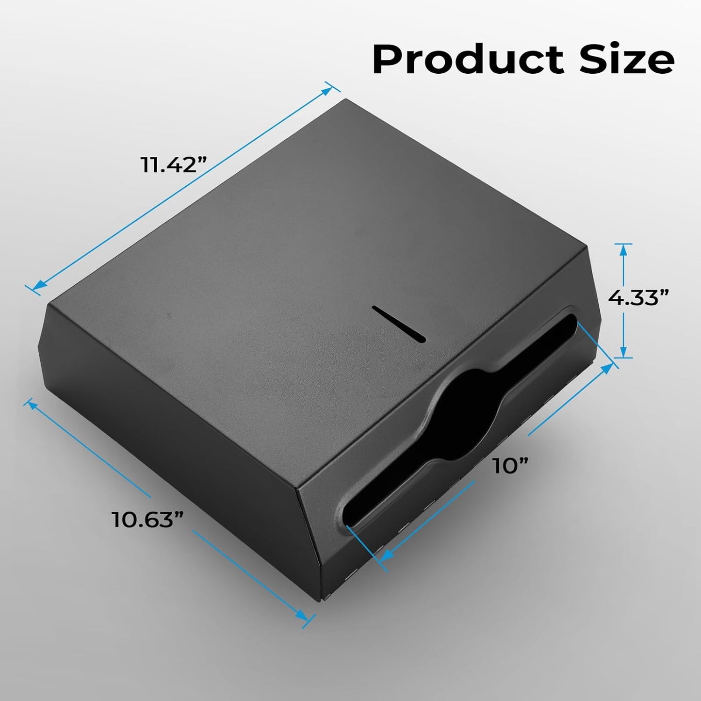 Commercial Paper Towel Dispenser for Multifold - Paper Towel Dispenser Wall Mount, Large Capacity Stainless Steel Tissue Holder, Suitable for Bathrooms and Public Places, Matte Black