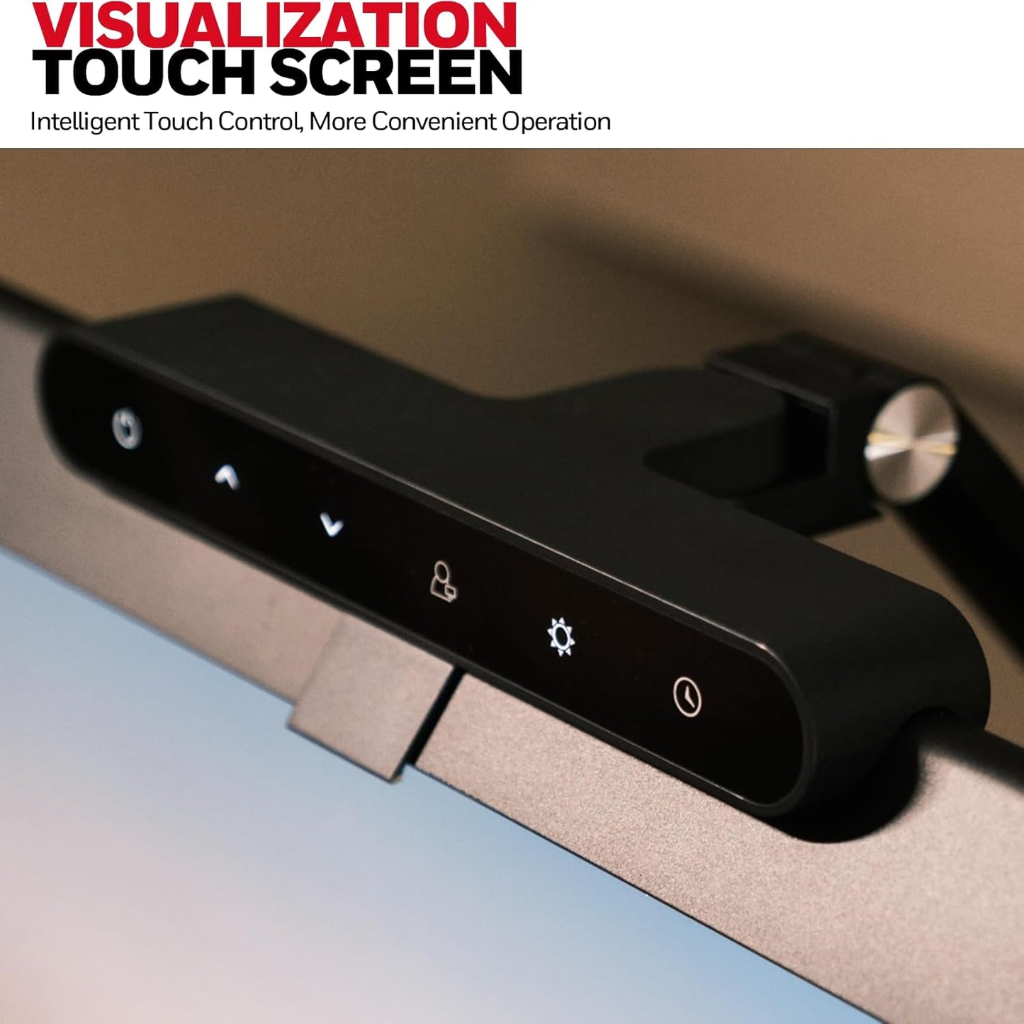 Honeywell LED Desk Lamp with Clamp - HJ1 Sunturalux Eye-Caring Clip on Lights for Home Office, 1200LM Clamp Lamp 4 Color Modes Stepless Dimming Task Desk Light for Working Black