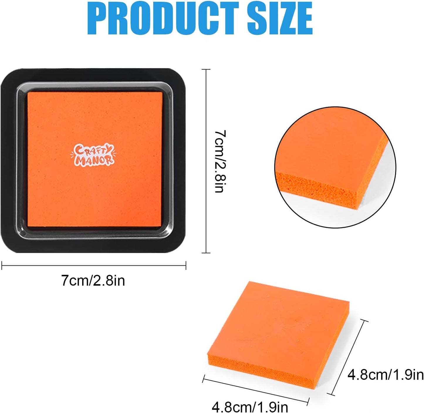 CraftyManor 4 Colors Washable Stamp Pad for Kids Finger Paint, Latex Foam Fingerprint Inkpad, Water Base Ink Stamps Pads for Kid Classroom, Clothing, Letter (4 Colors-01)