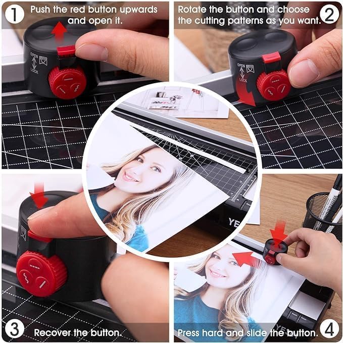 A3/A4/A6 Laminator Machine, YE381 Thermal Laminating Machine for Home Office School Use with 70 Laminating Pouches