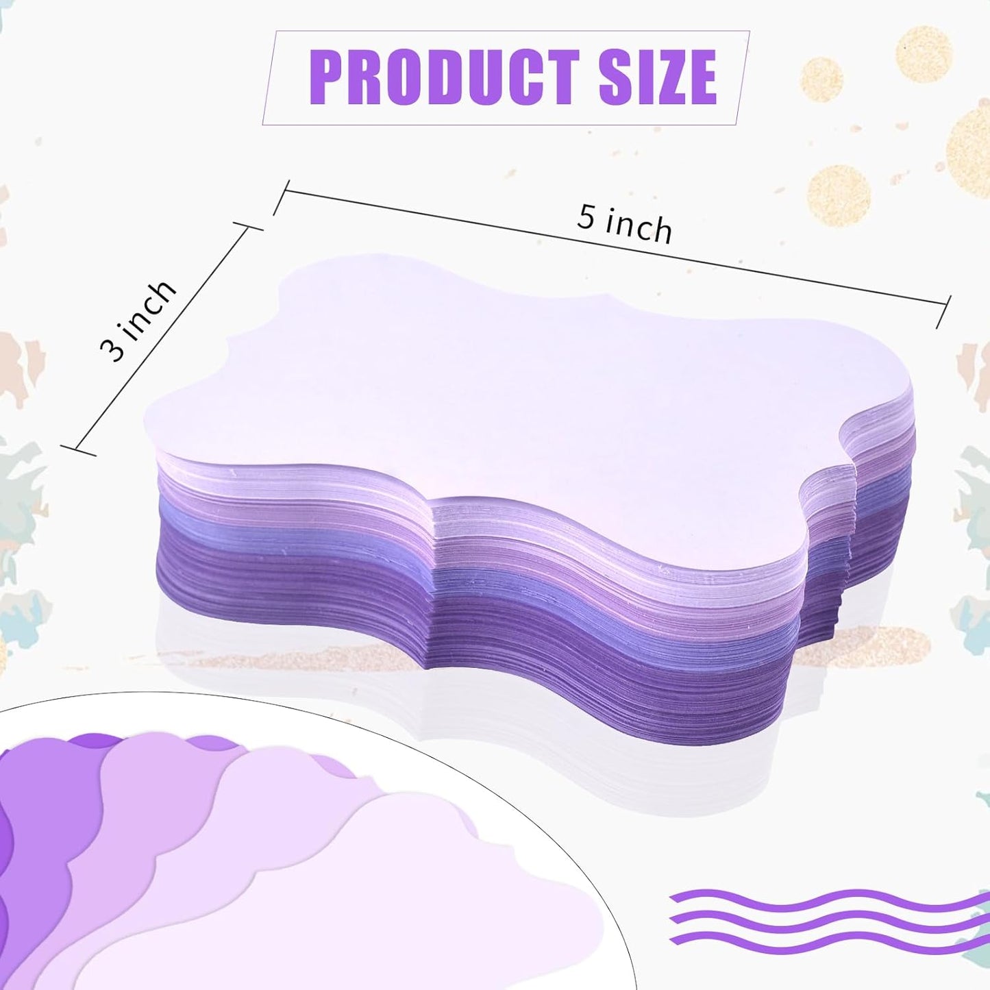 150 Pack Purple Index Cards 3x5 Colored Blank Index Cards Lavender Cardstock Wedding Index Cards Invitation Cards Thank You Notes Cards For School Office Studying Kids Nursing Students（180g）